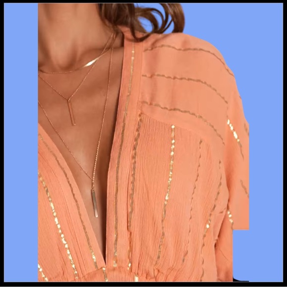 NWT LULUS kimono maxi dress - Picture 3 of 5